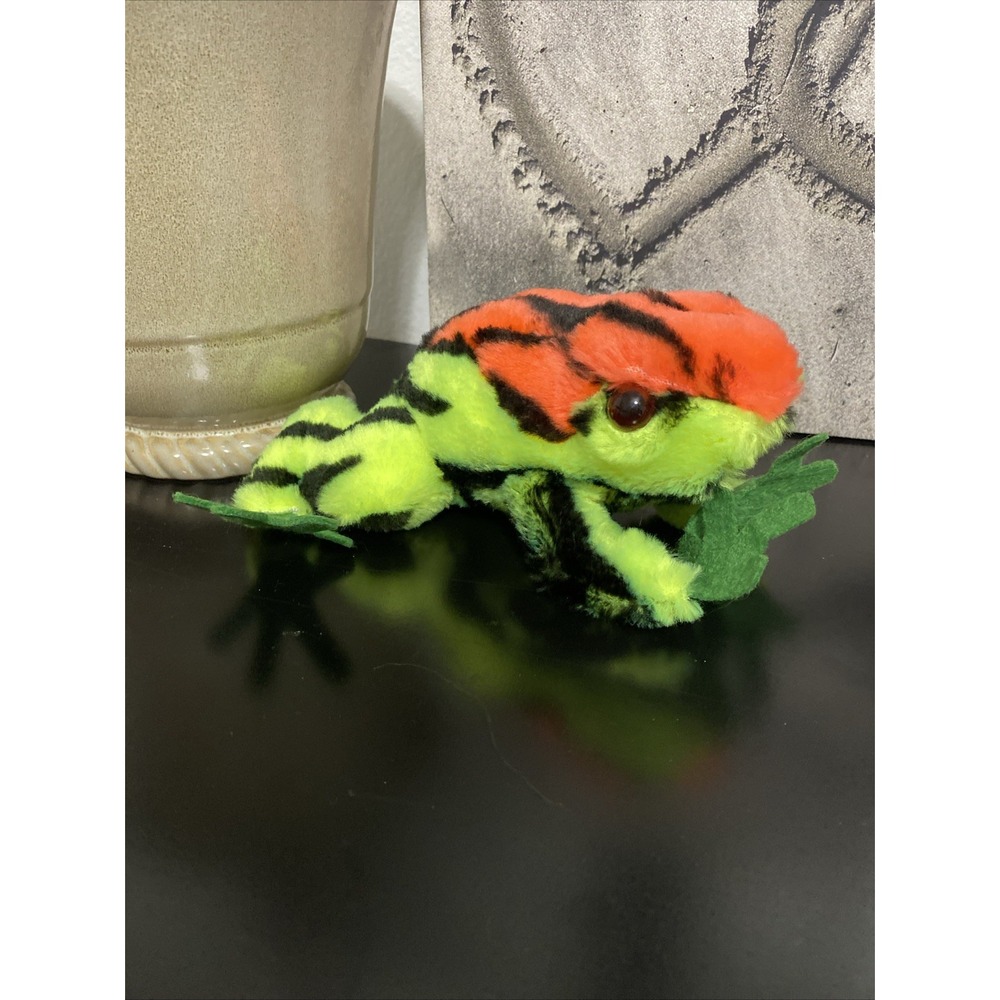 Vintage Nanco Poison Dart Frog Plush Stuffed‎ Animal